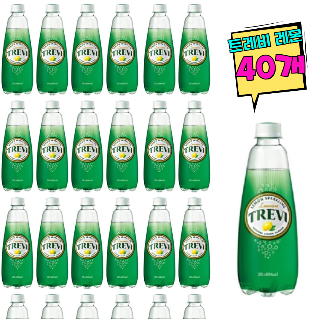 [무료배송/최저가격] 트레비 레몬, 400ml, 40개 : 오쩡스