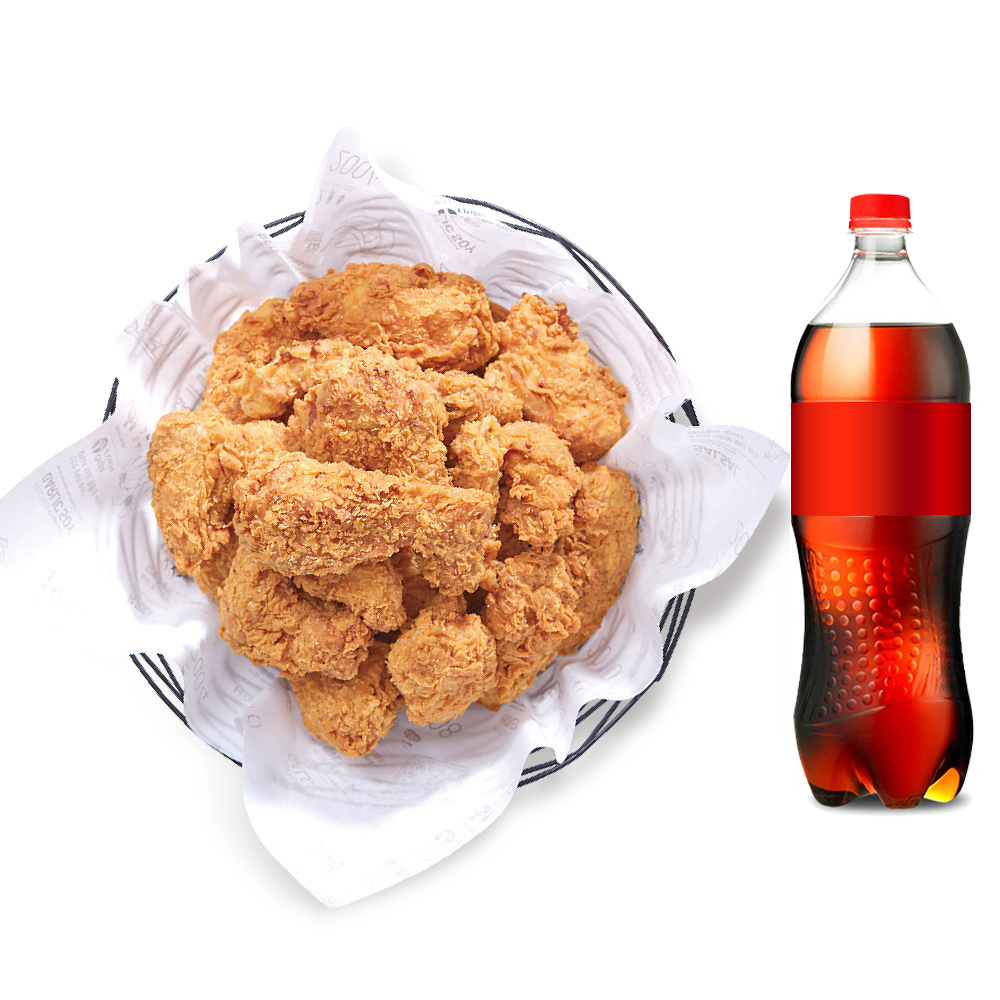 리얼후라이드 한마리+콜라1.25L : 교촌치킨