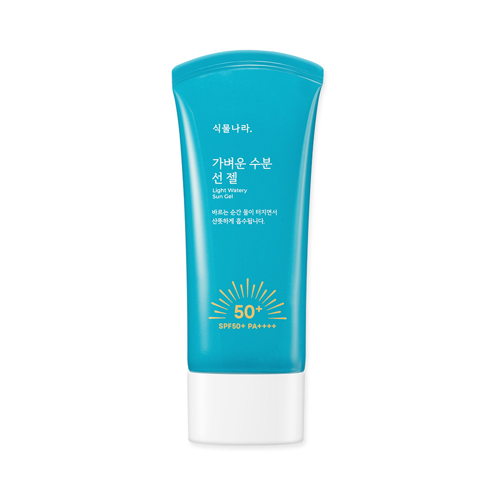 식물나라 가벼운 수분 선 젤 선크림 더블 기획 60mL x 2개, SPF50+ PA++++ : 식물나라
