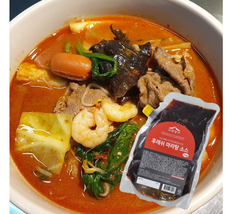 매콤 고소 얼얼한 한국식 마라샹궈 파스타 마라소스 1kg 마라떡볶이 : 주식회사 마루인터내셔널