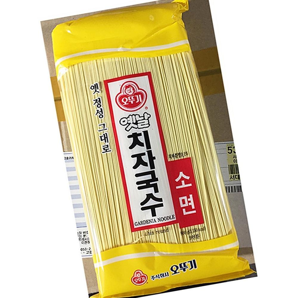 오뚜기 치자소면국수 900g 비빔 잔치 멸치 사리 노란면 : 모두에마켓