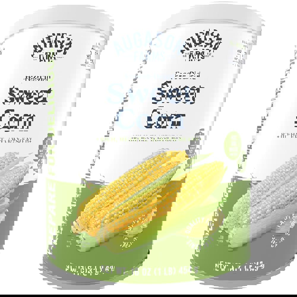 Augason Farms 동결 건조 스위트 콘 캔, 비상 식품 공급, 일상 식사, 30회 분량 1 lb : 더찰떡샵
