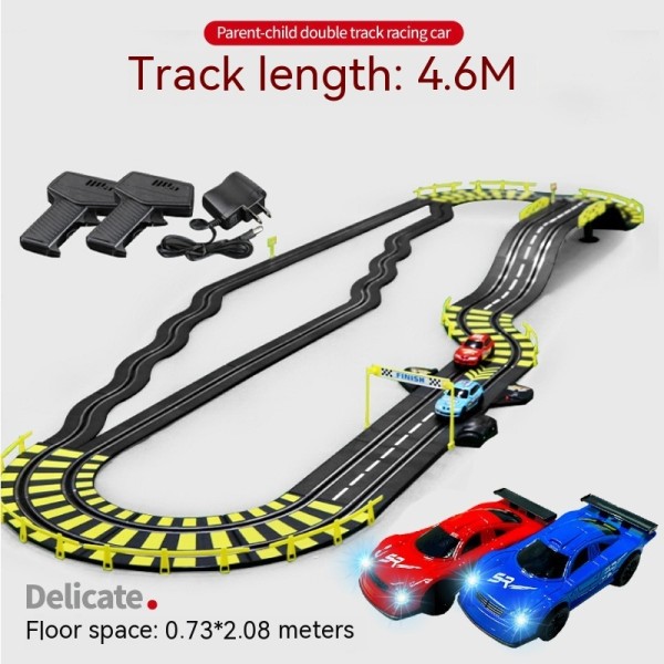 인기 1/43 전기 레일 자동차 레이싱 트랙 장난감 오토라마 회로 Voiture 전기 철도 슬롯 레이스 더블 리모컨 자동차 장난감 : hometalk