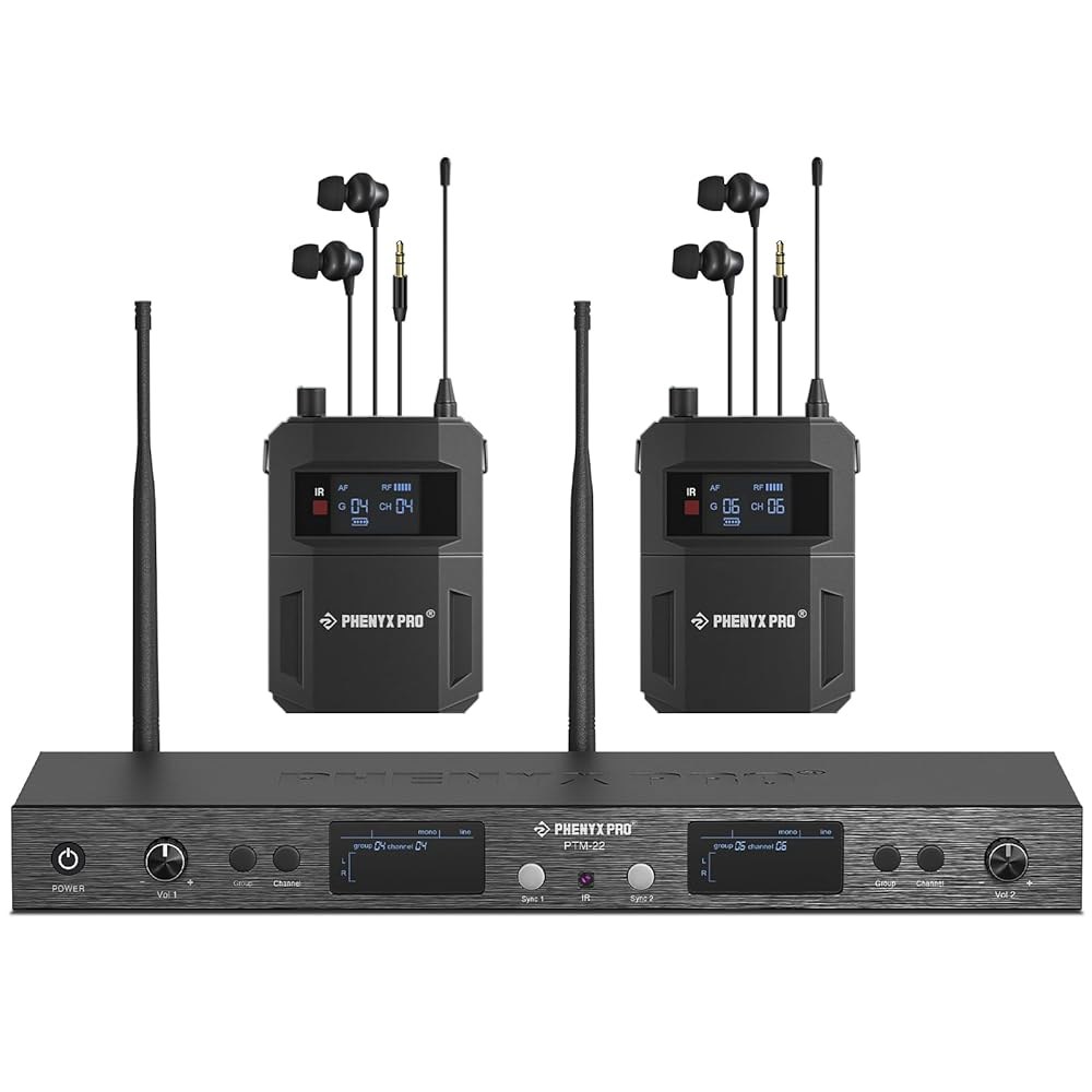 페닉스 프로 uhf 모노 듀얼 무선 어 모니터 시스템 메탈 iem 견고한 바디팩 수신기 : quatroAZ