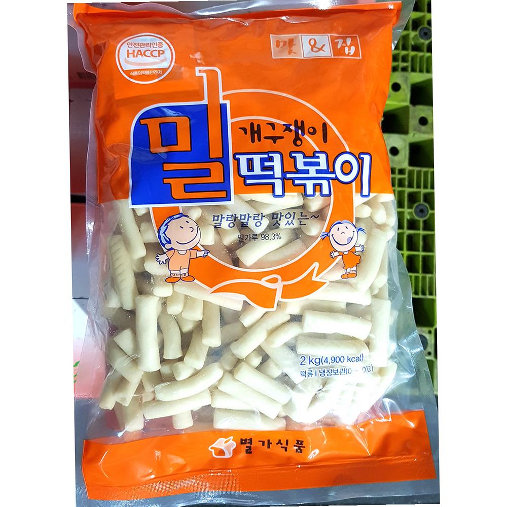 밀떡볶이떡 명가 미니 진공 2K X5 업소용 식자재 급식 대용량 : 복된 마트