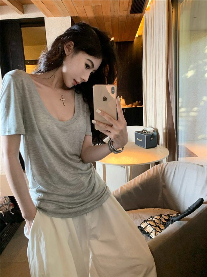 라운드 데일리 심플 루즈핏 반팔 티셔츠 양군스토어VWS256 : Yang-Gun Shop