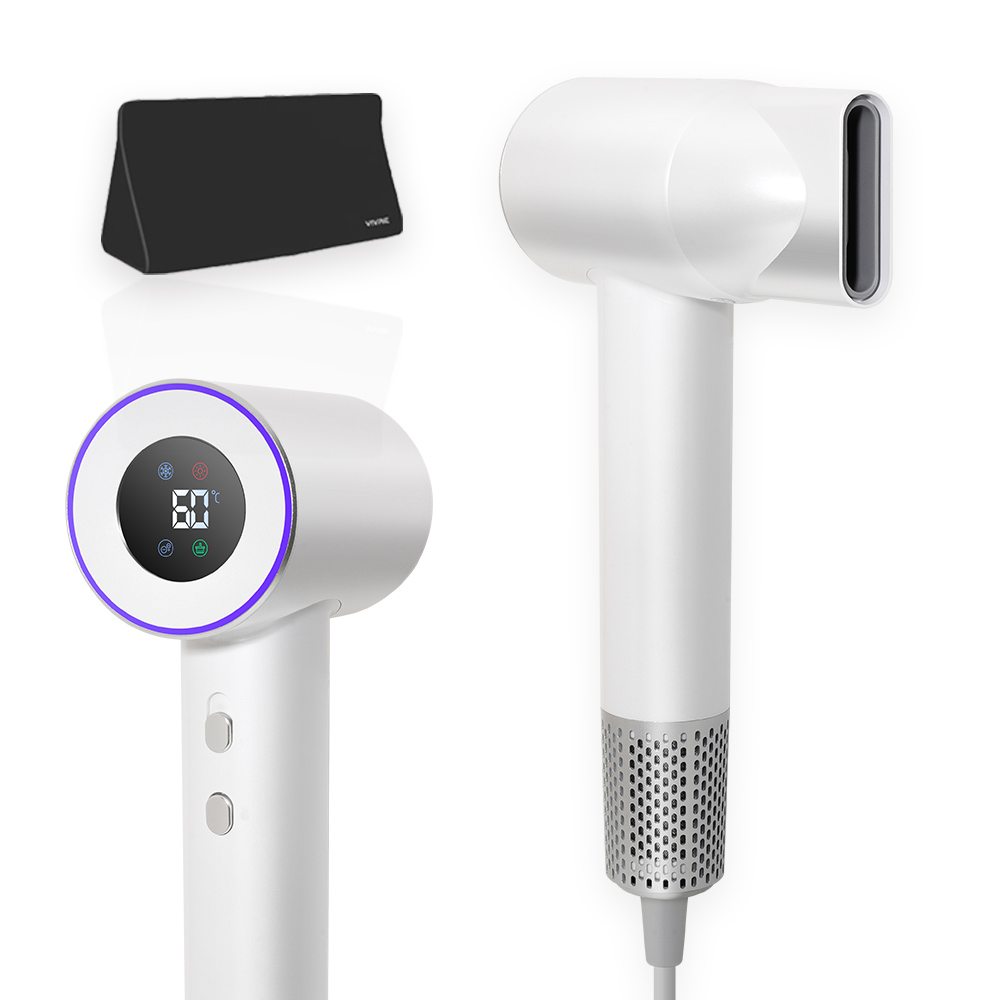 비브르 헤어 드라이기 BLDC 전문가용 음이온 초경량 LED 스마트 온도조절 : VIVRE KOREA