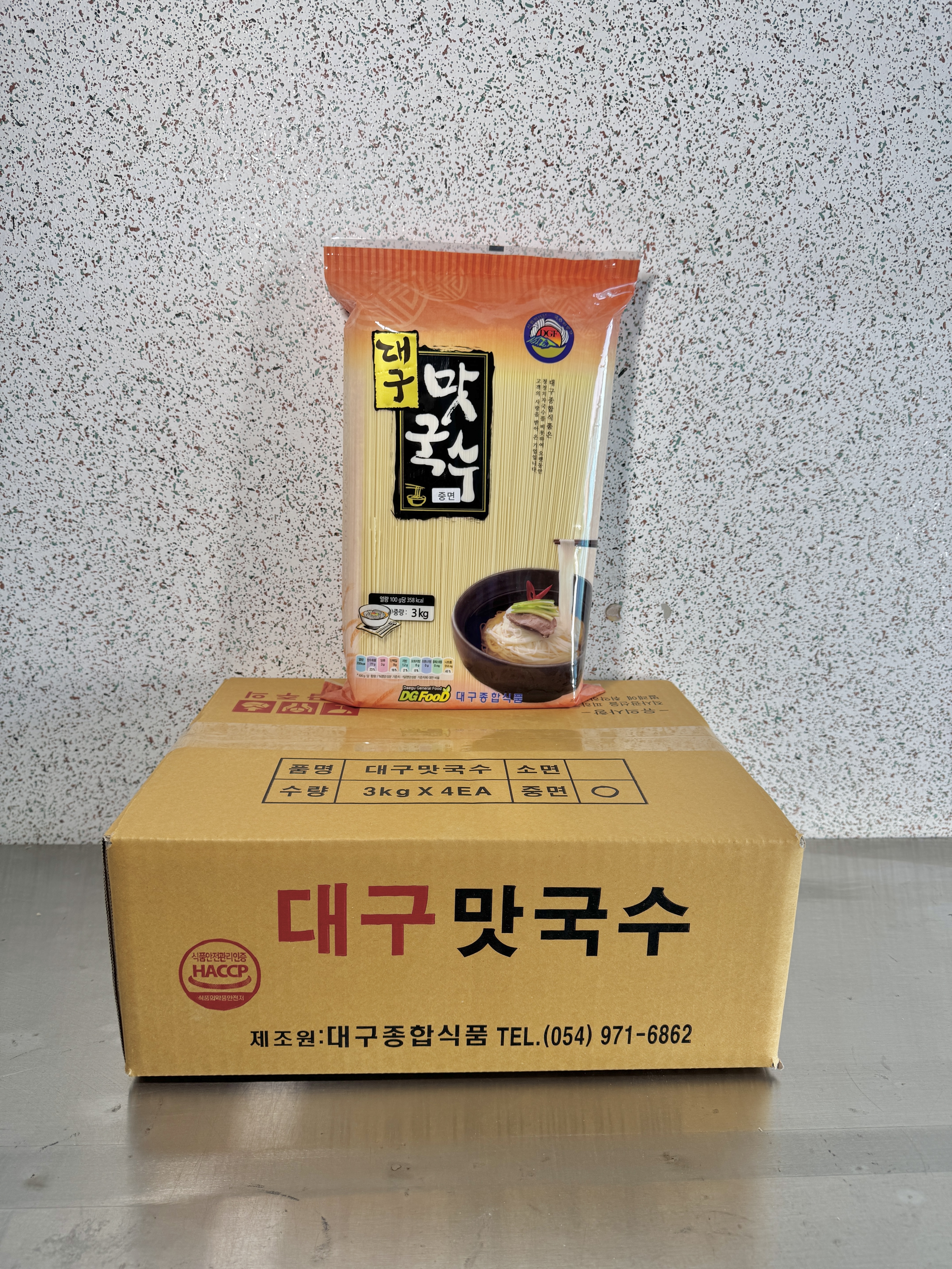대구 맛국수 3kg x 4봉 중면 12키로 대구종합식품 : 대구제면