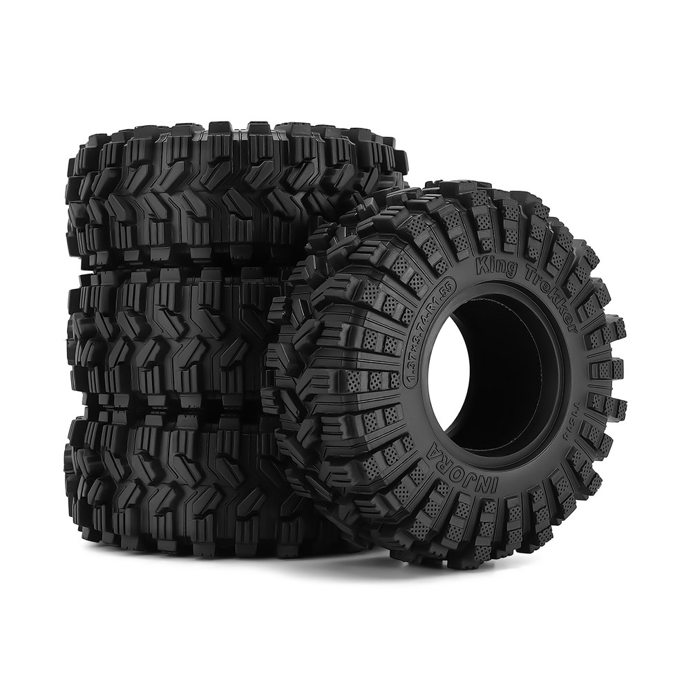 1 55 킹 트레커 모든 지형 휠 타이어 RC 크롤러 자동차 축 AX90069 UTB18 MST JIMNY T1514 용 4PCS 4PCS T1514 : 05-ssparts-a