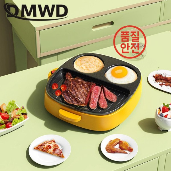 다기능 전기 프라이팬 스테이크 그릴 오믈렛 샌드위치 햄버거 만드는 기계 들러붙지 않는 코팅 110V 220V : 신정 유통