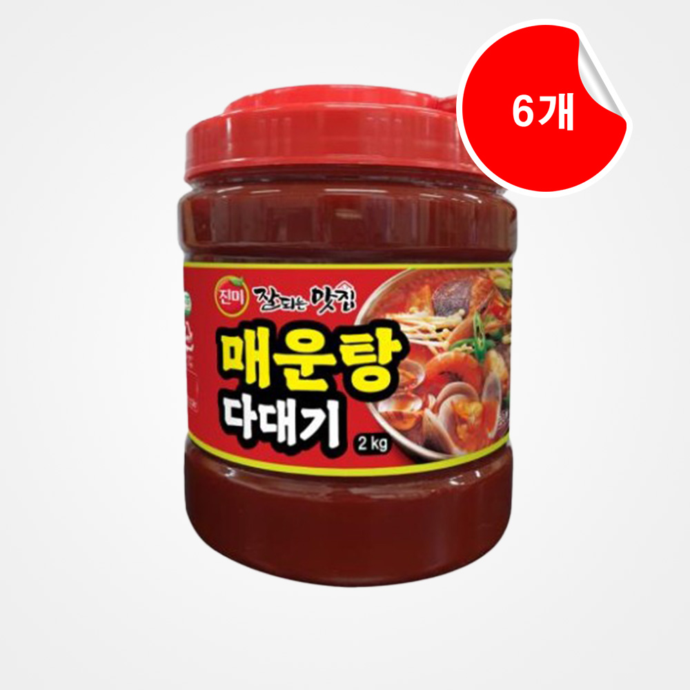 [진미] 매운탕 다대기 2kg, 6개 : 마당몰24