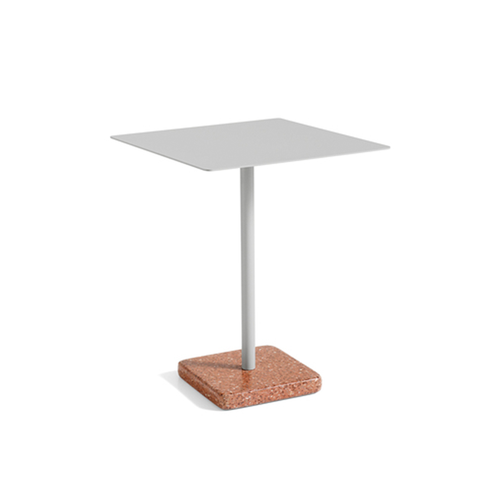 HAY 테라조 테이블 스퀘어 레드 베이스 스카이 그레이 -  Terrazzo Table Square Red Base : MLTO