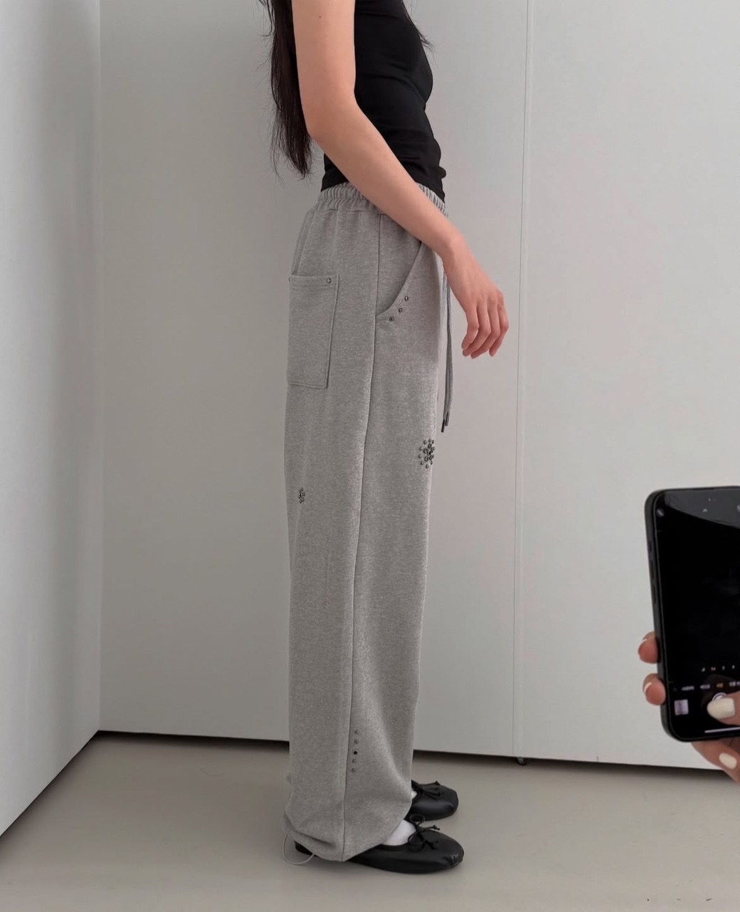스터트 여성 오버핏 조거 팬츠(트레이닝 밴딩) : 무드인모먼트
