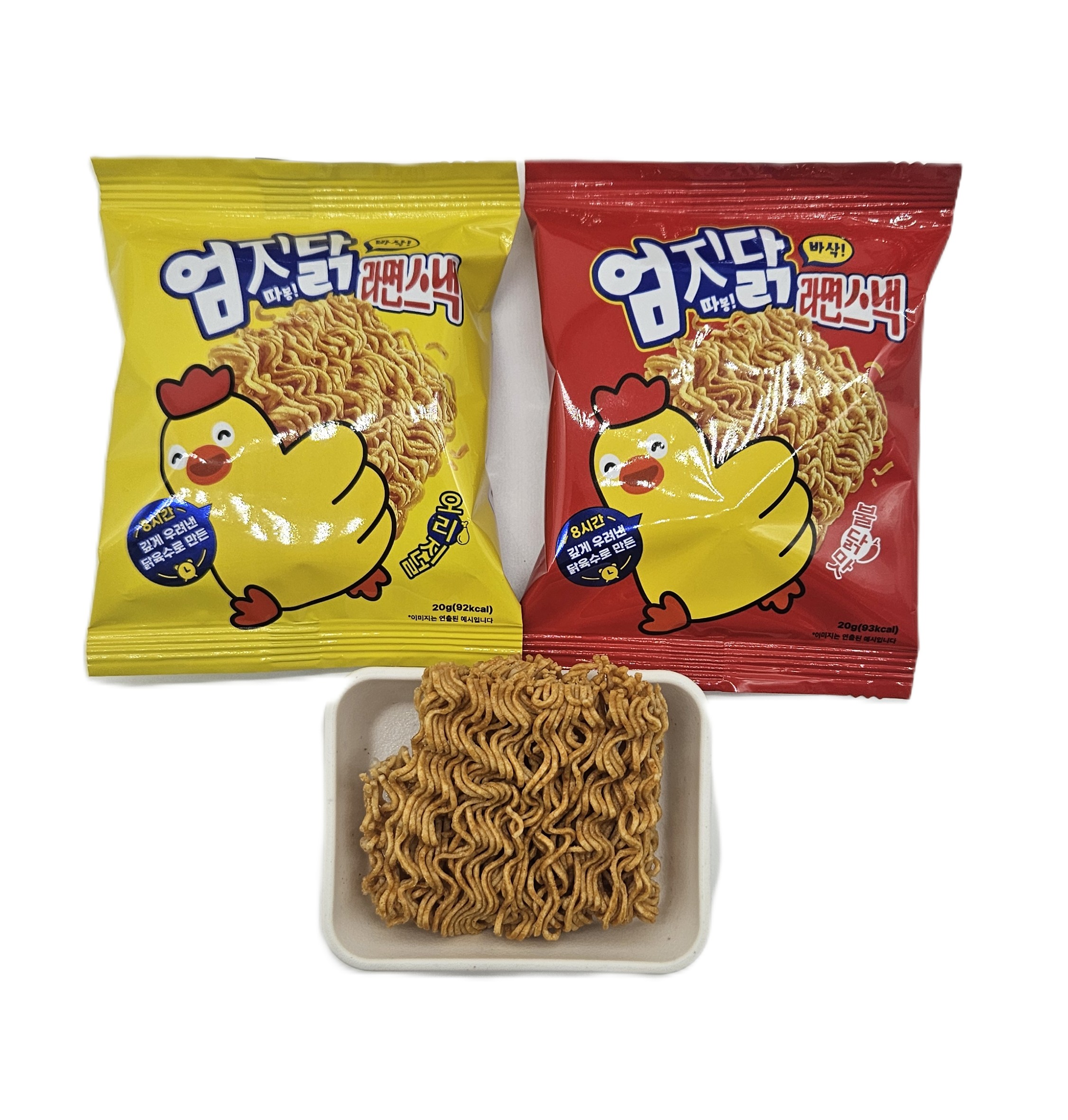 투데이 엄지닭 20g 라면스낵 ( 오리지널맛, 불닭맛) 라면과자 : 다온과자상점