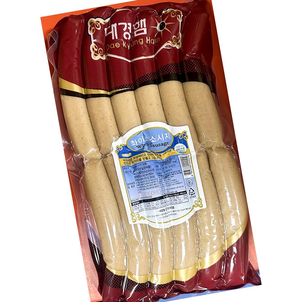 소시지 대경 화이트 900g X10 업소용 식자재 급식 대용량 : 복된 마트