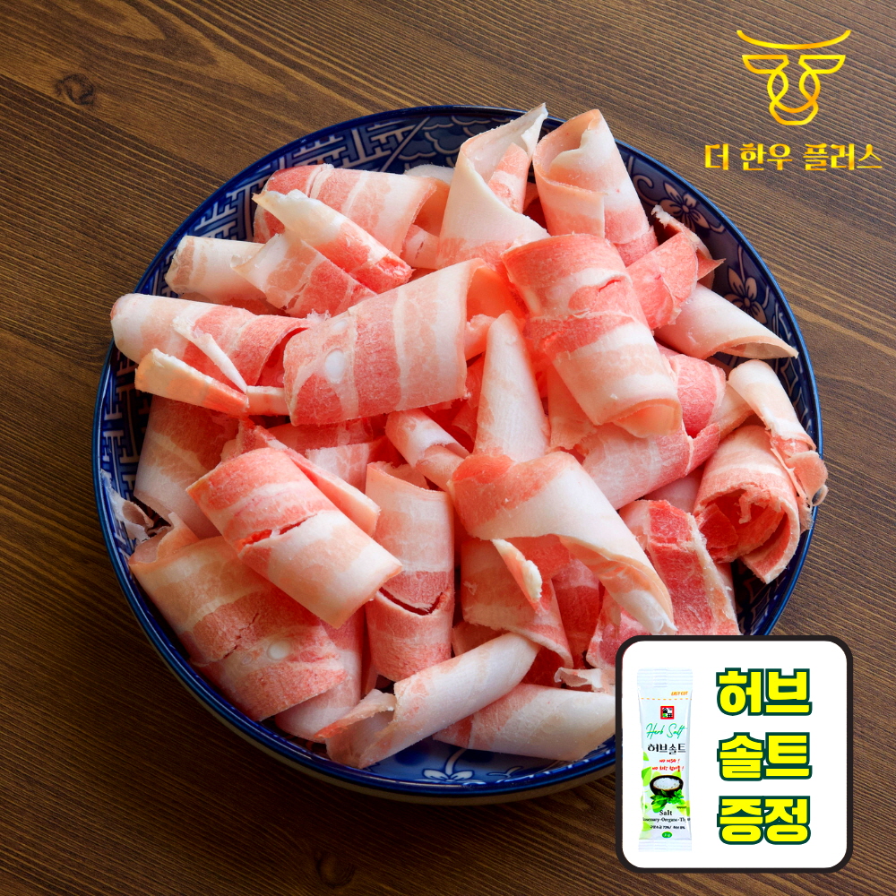 더한우플러스 무항생제 한돈 냉동 대패 목살 600g 온라인 정육점 : 더한우플러스