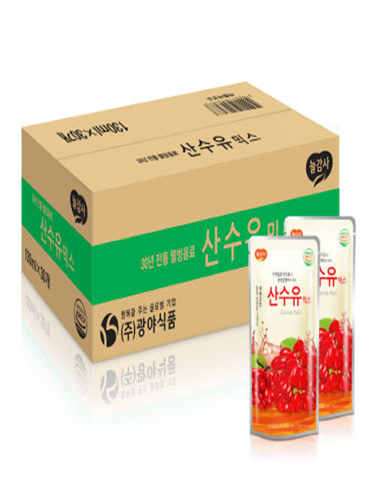 광야식품 산수유 감식초믹스 파우치 130ml(30입) : 승용종합상사