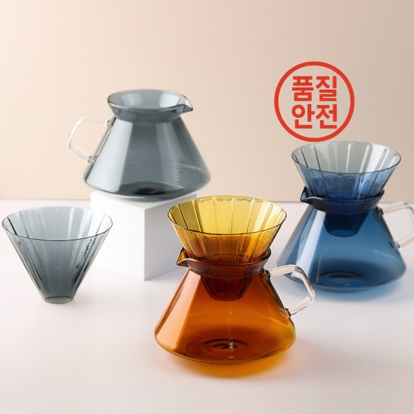 600Ml 커피 서버 유리 범위 Carafe 스토브 탑 안전 포트 주방 도구 부어 : 신정 상사