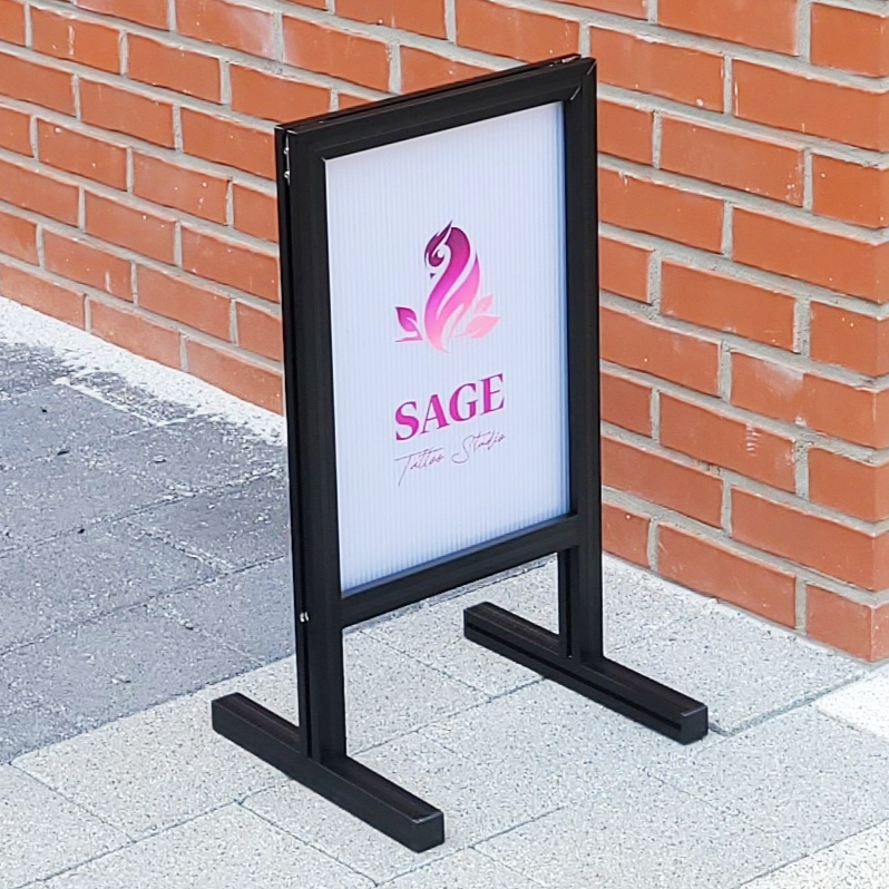 예쁜 입간판 레트로 간판 철제 아크릴 신성광고자재 330X600mm : 신성광고자재