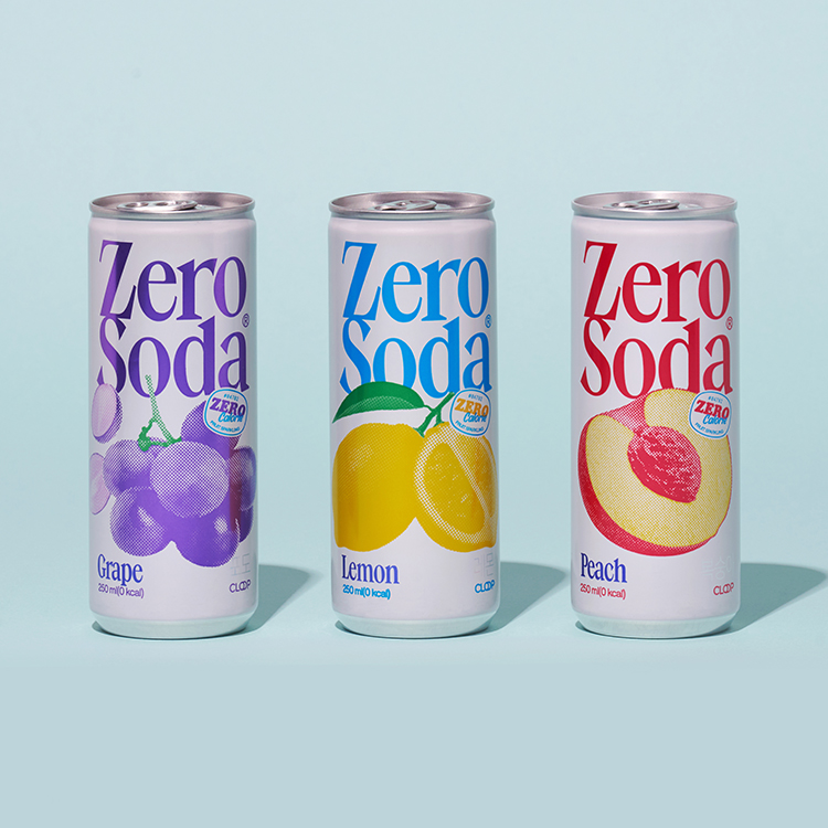 클룹 제로소다 250ml 총48개입 5종 (포도,레몬,복숭아,청사과,소다) : 클룹