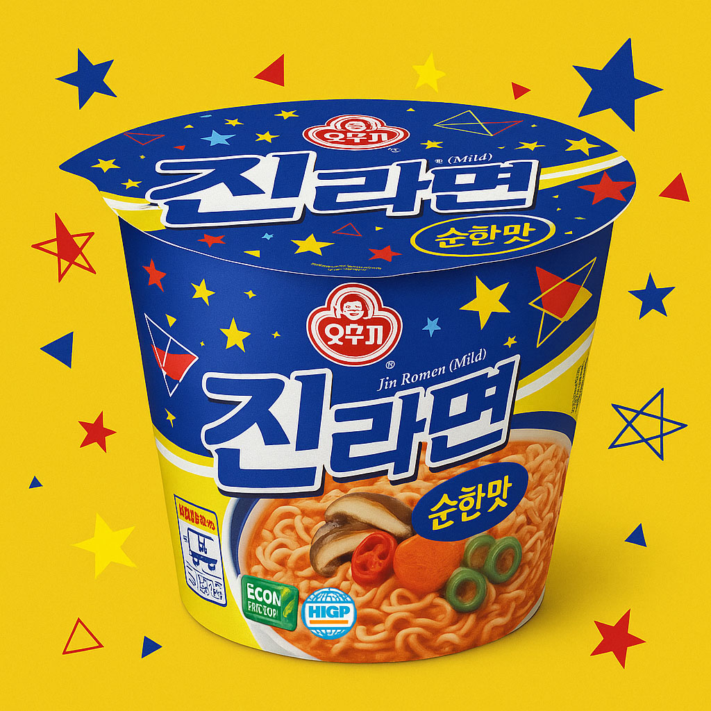 오뚜기 진라면 순한맛 65g 소컵라면 : 로씨네 슈퍼마트