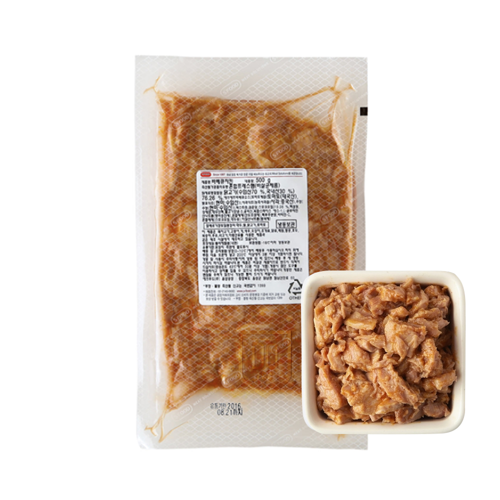 [디오] 에쓰푸드 바베큐 치킨 500g 냉동 : 디오에프앤씨