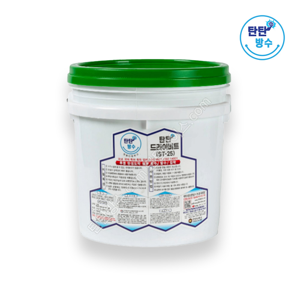 탄탄 드라이비트 15kg ST-25 투명 다목적 셀프 외벽침투방수제 탄성도막 발수 접착 : JC자재백화점