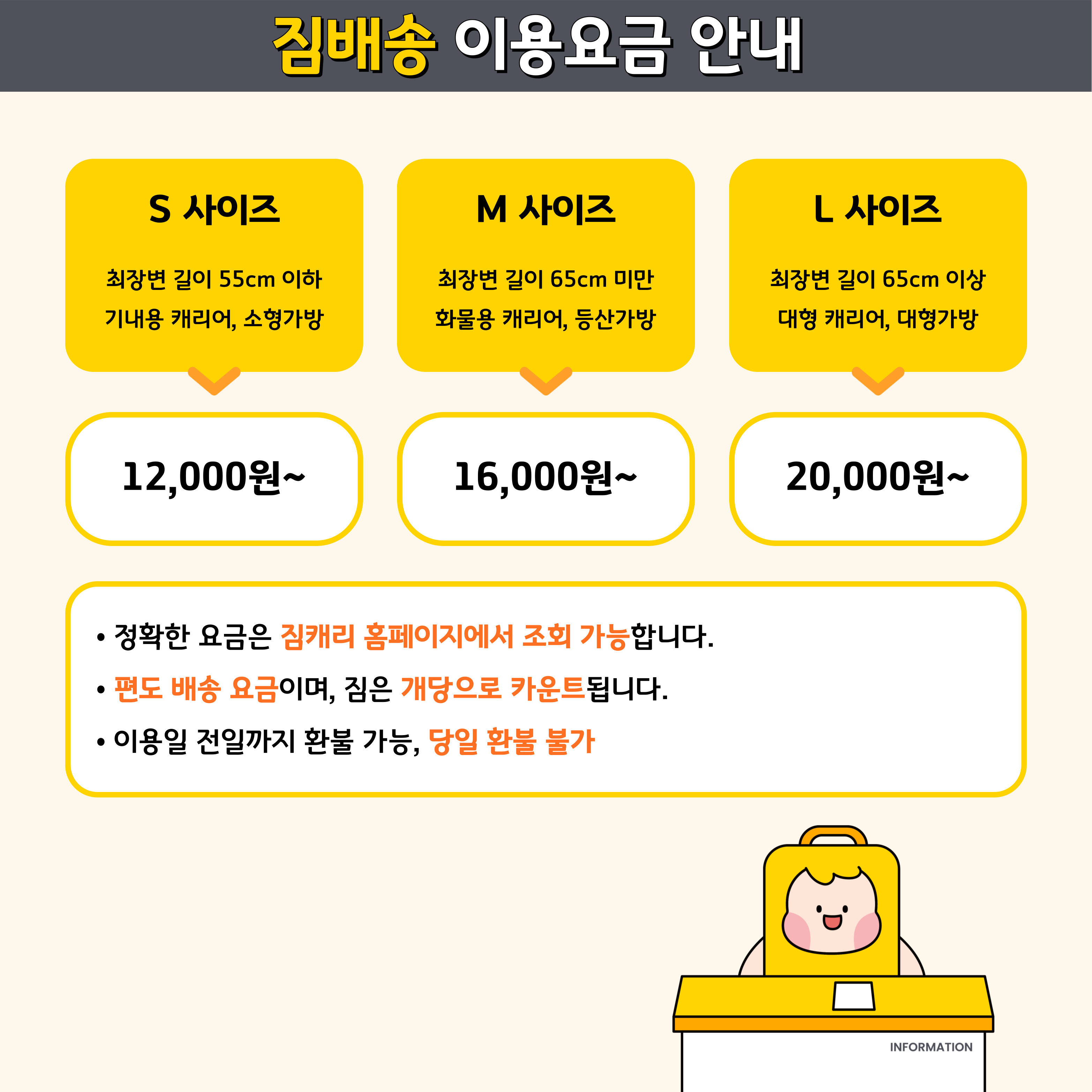 [여수 짐배송] 여수엑스포역 호텔 수하물 캐리어 여행짐 당일 배송 짐캐리 - 편도, 개당 : 짐캐리
