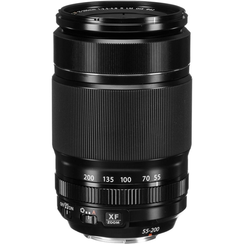 UV 필터 + 포토 스타터 키트 클리닝 천이 포함된 후지필름 XF 55-200mm f/3.5-4.8 RLM OIS 번들(4개 품목) : cincoAZ