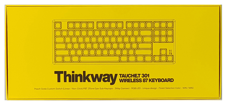 [씽크웨이 토체티 301] Thinkway TAUCHE.T 301 Wireless 87 Keyboard  플라워베이지/넌클릭 : 페이즈원 코리아
