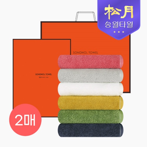 송월타월 컬러풀40 2P 세트 6COLOR : 세티가방