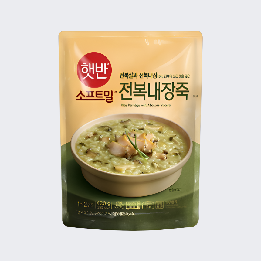 CJ제일제당 햇반 소프트밀 전복내장죽 420g 1개 : JnBeauty