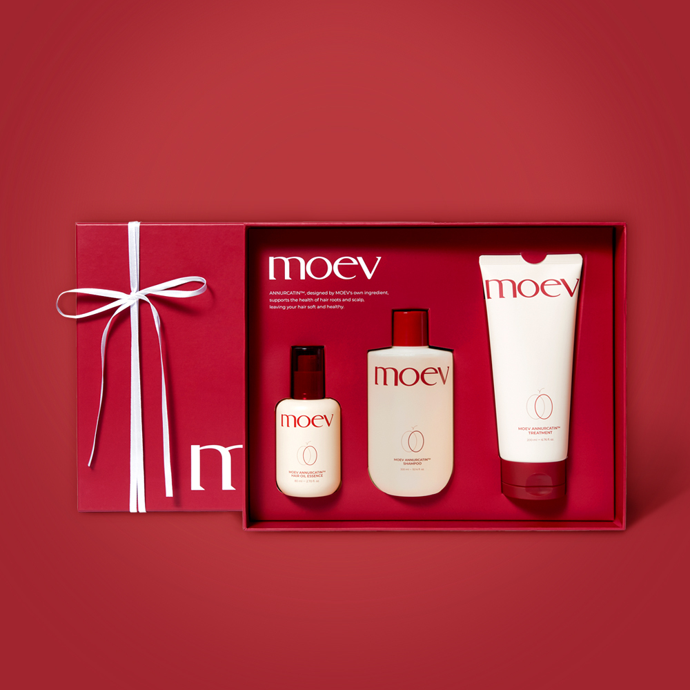 모에브 기프트세트 탈모완화 아누카틴 두피케어 한예슬샴푸 하트페어링 제연 지민 : moev