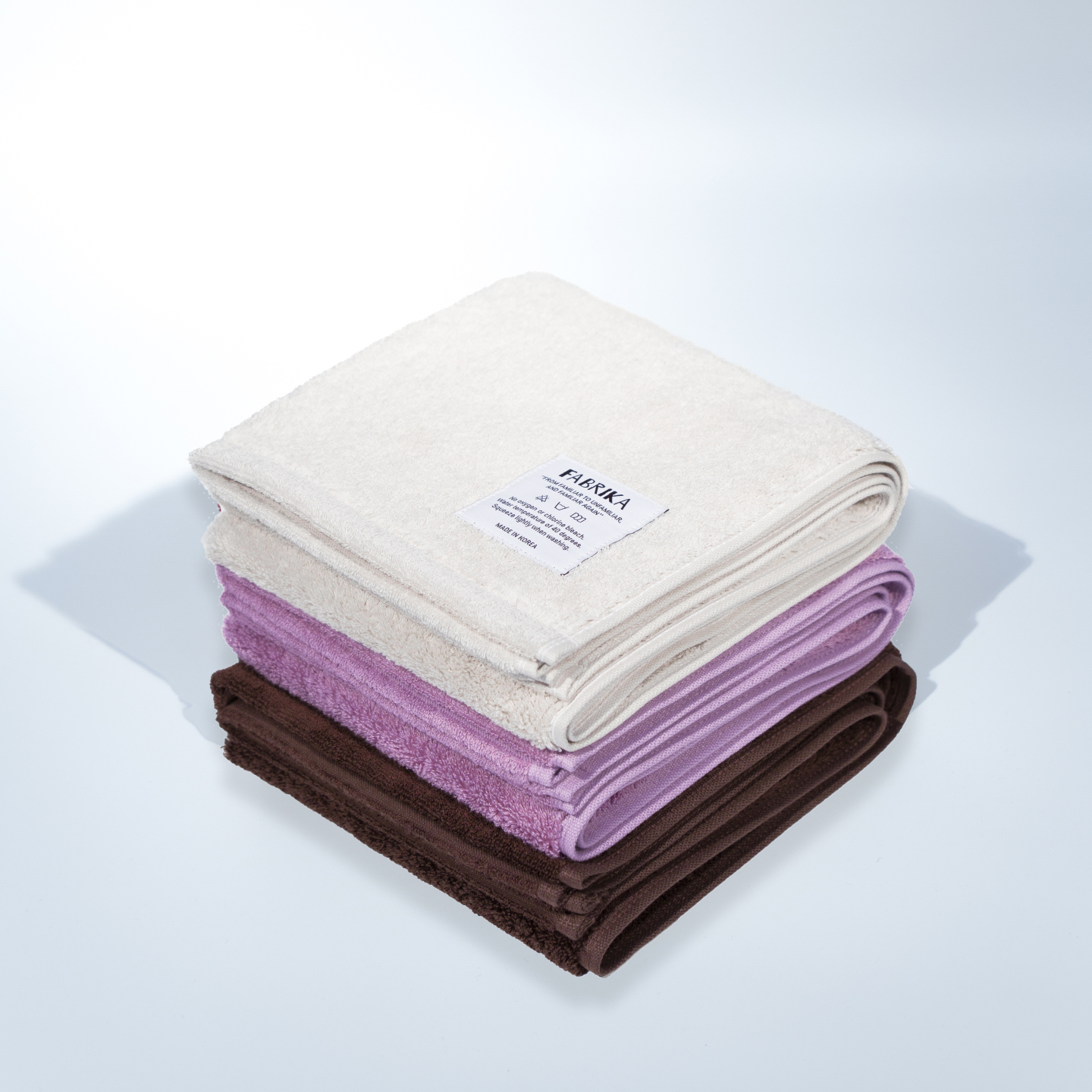 파브리카 코마사40수 텐셀모달 호텔수건 230g Solid Edition 파브타월 3P : Fabrika