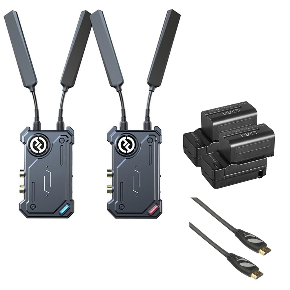 홀리랜드 코스모 C1 SDI/HDMI 무선 비디오 전송 시스템 번들 GVM NP-F750 : 하운픽스