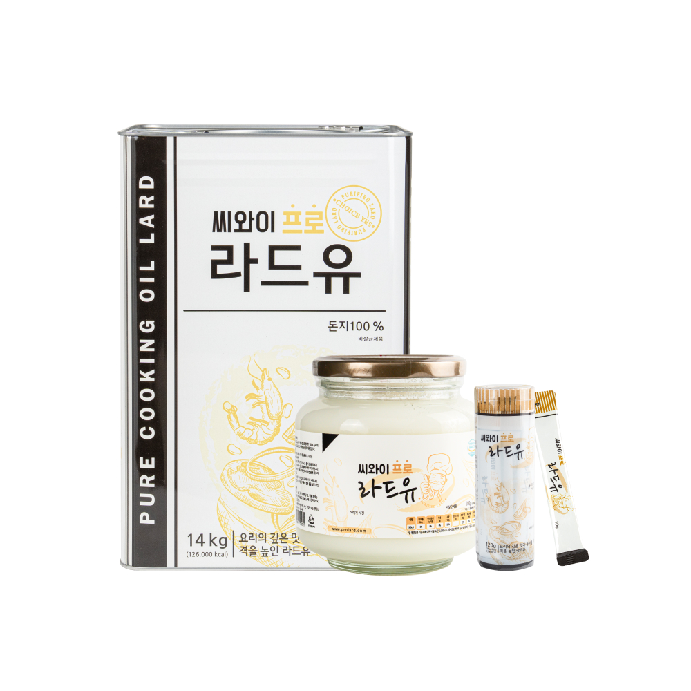 프로라드유/돈지/라드유/라드/100%돈지/소분 1set (700g x 2) : 신우에프앤에스