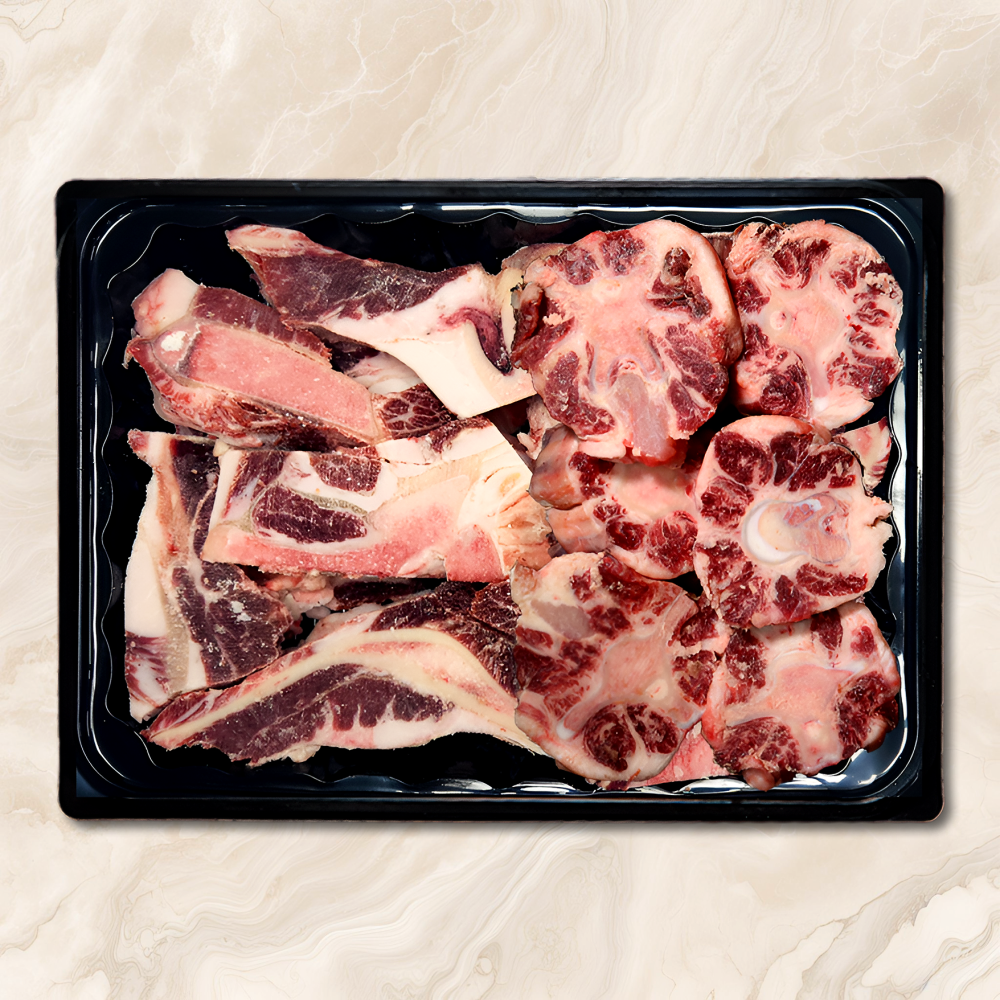 압구정 한우 투뿔 꼬리반골 곰탕용 보양식 보신세트 (냉동) 1++등급, 2.5kg, 2개 : 압구정한우