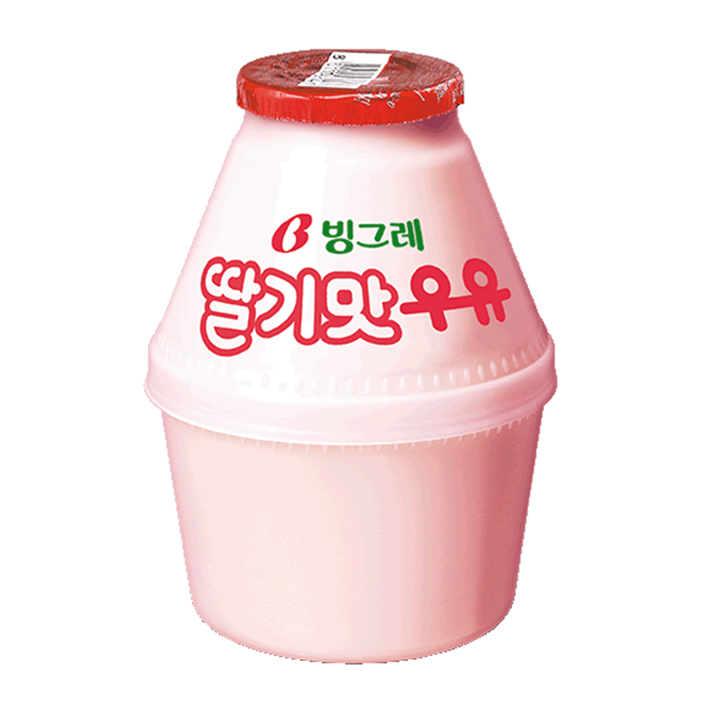 빙그레 딸기맛 우유 240ml, 16개 : 프룻프룻공장