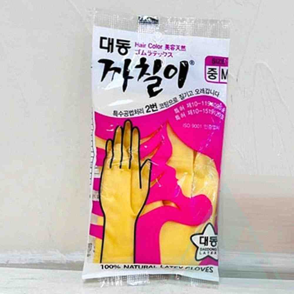 올몰 라텍스 장갑 M 아이보리 청소장갑 : 올이커머스