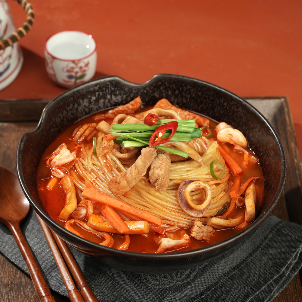 [교동면가] 교동짬뽕 2인분 1280g (냉동) 1팩 : 교동 공식몰