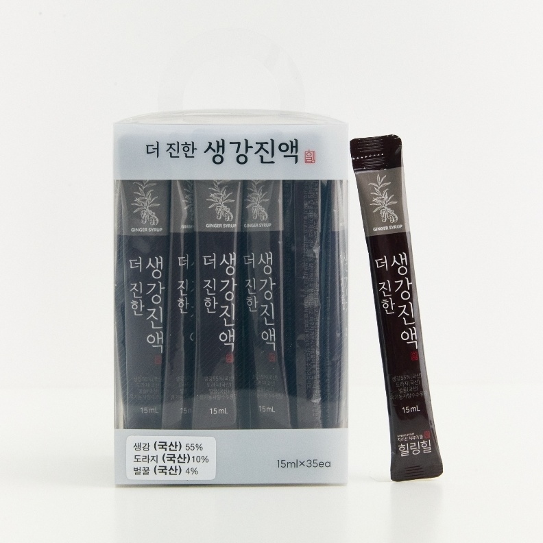 [힐링힐] 더진한 생강진액 생강즙 15ml x 35 : 서울동행상회