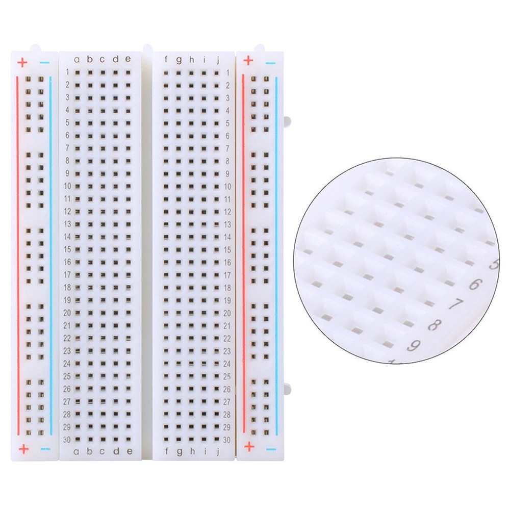 브레드보드 및 점프 라인 홀 830 SYB 400 PCB 프로젝트용 170 MB102 범용 ZY 프로토타입 55 400 holes White : 트랜드C