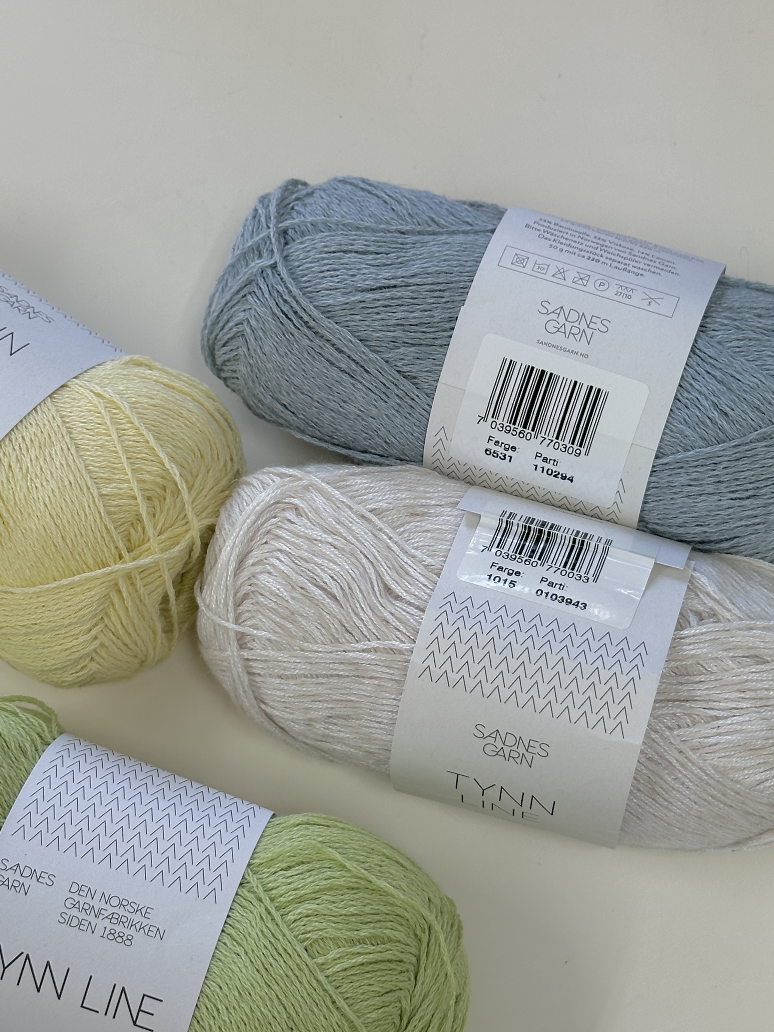 [산네스간 - 틴 리네] 50g/ 220m - Cotton 53%, Viscose 33%, Linen 14% / 면 린넨 비스코스 혼방 여름실 : 니트 올 데이