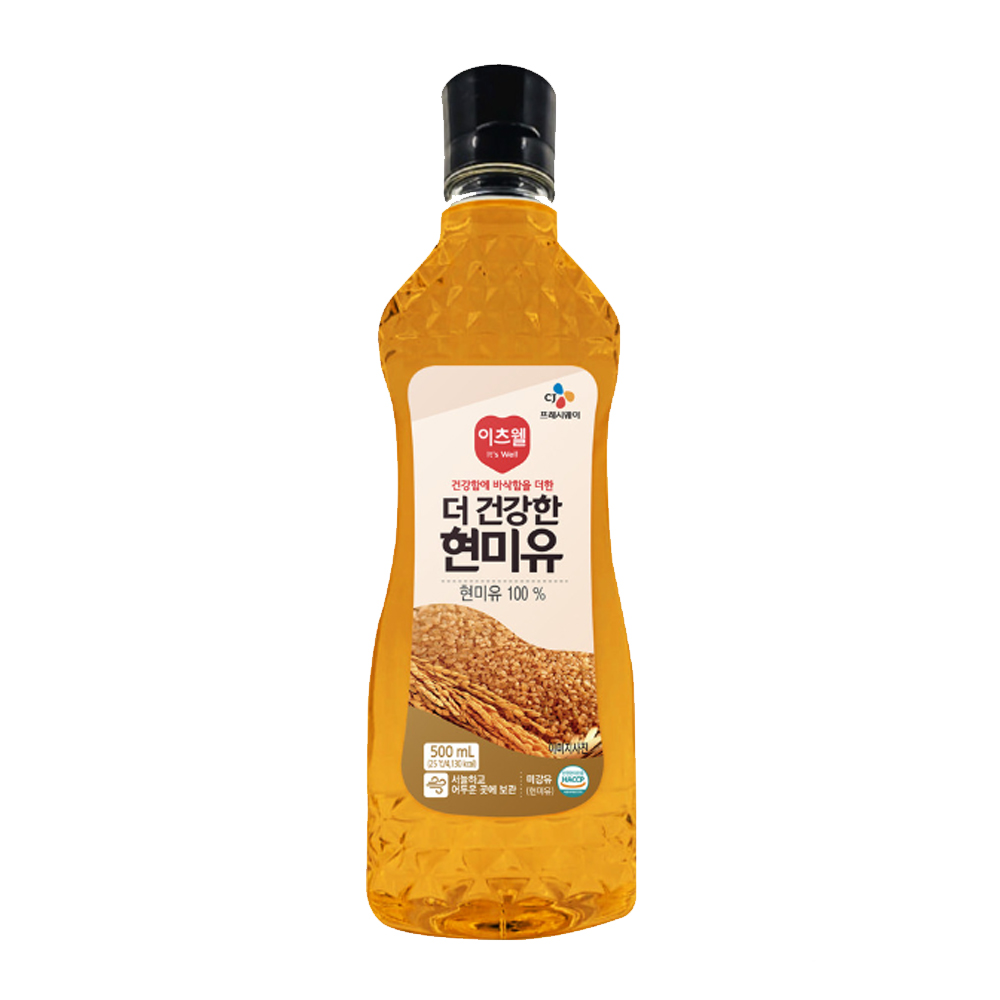 CJ 이츠웰 더 건강한 현미유 500ml : 쿠킹스토어