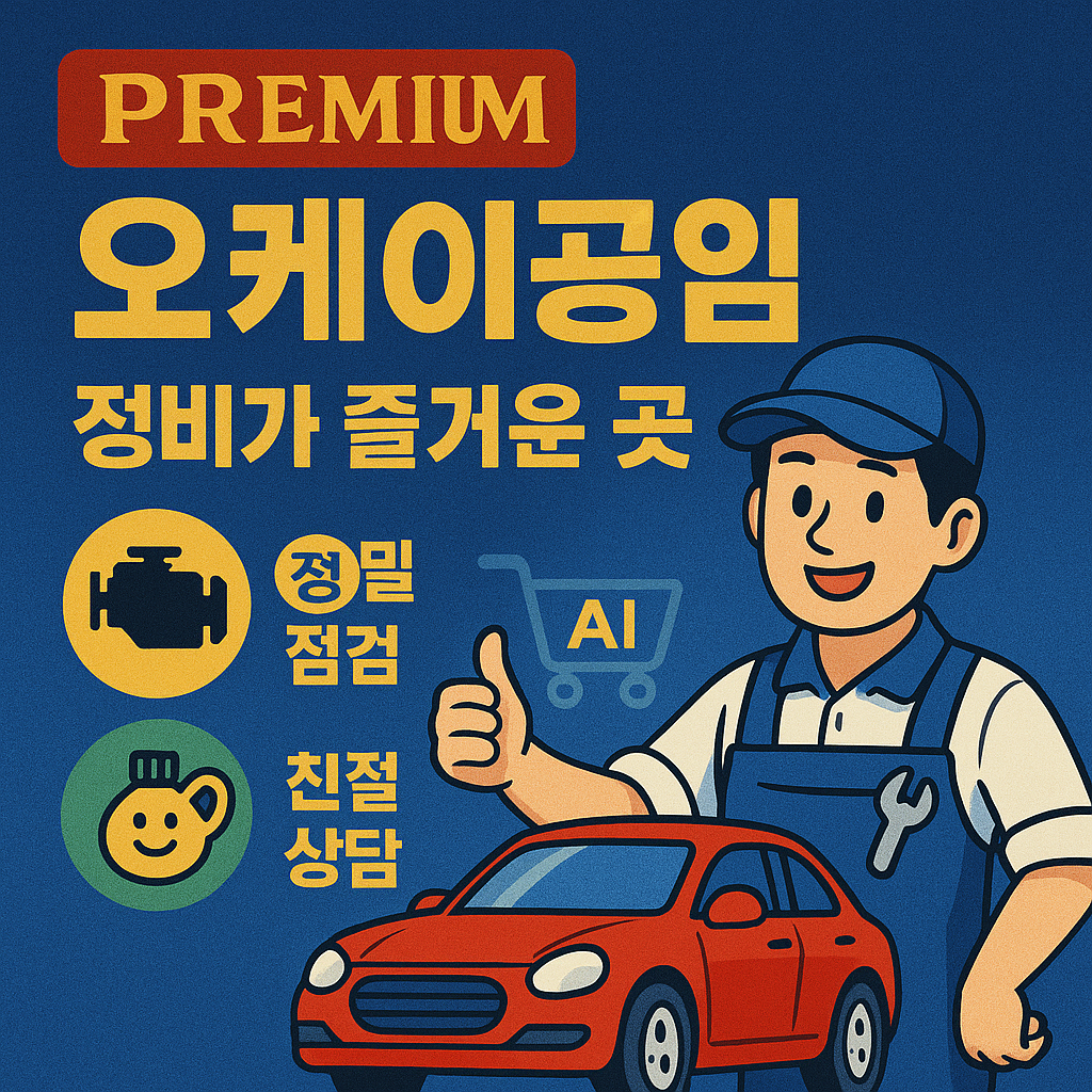 [오케이공임 멤버쉽몰] 프리미엄 홍보 가이드 (카센터용) 컨설팅 디지털상품 : 제뉴인파츠 브랜드스토어