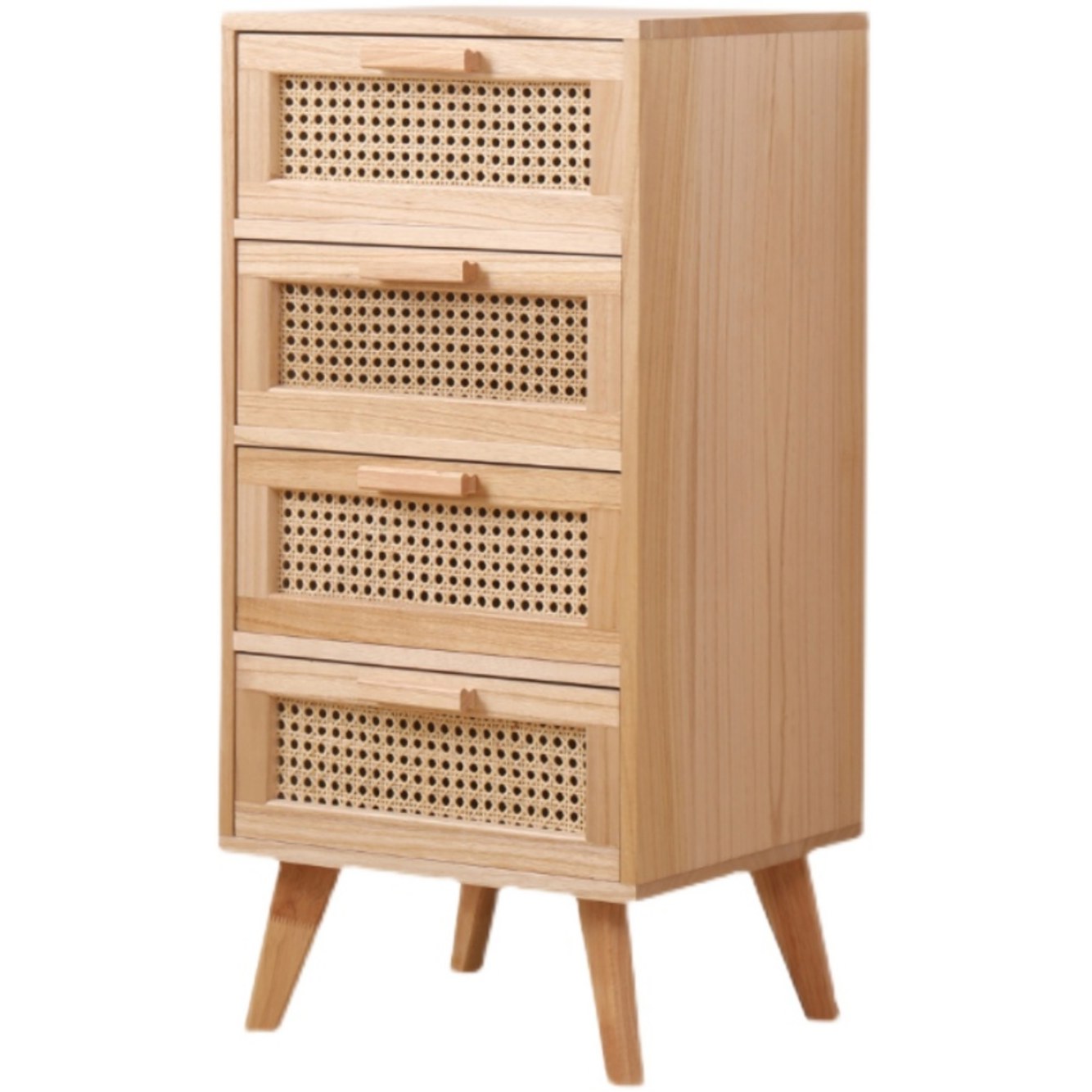 거실 400x300x720mm 3단 4단 라탄 5단 협탁 서랍장 원목 모듈 수납장 1 오동나무 원목색 등나무 두 말 행장을 갖추다 : 글로바픽