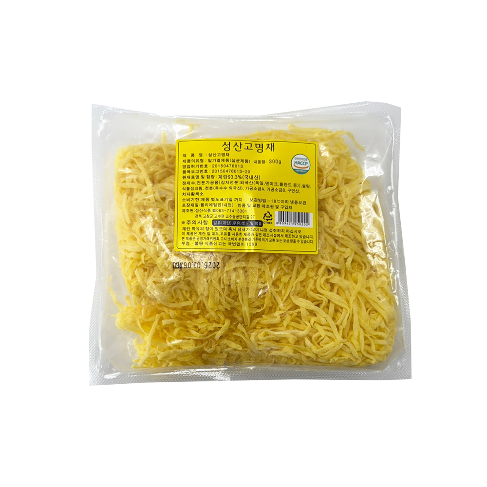 더함푸드 계란 지단 300g 채 고명용 성산식품 : 더함푸드