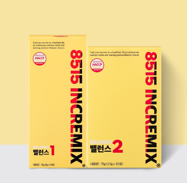 대사유산균 밸런스원 8515 INCREMIX 1제 2제 : 디자인  봄이네