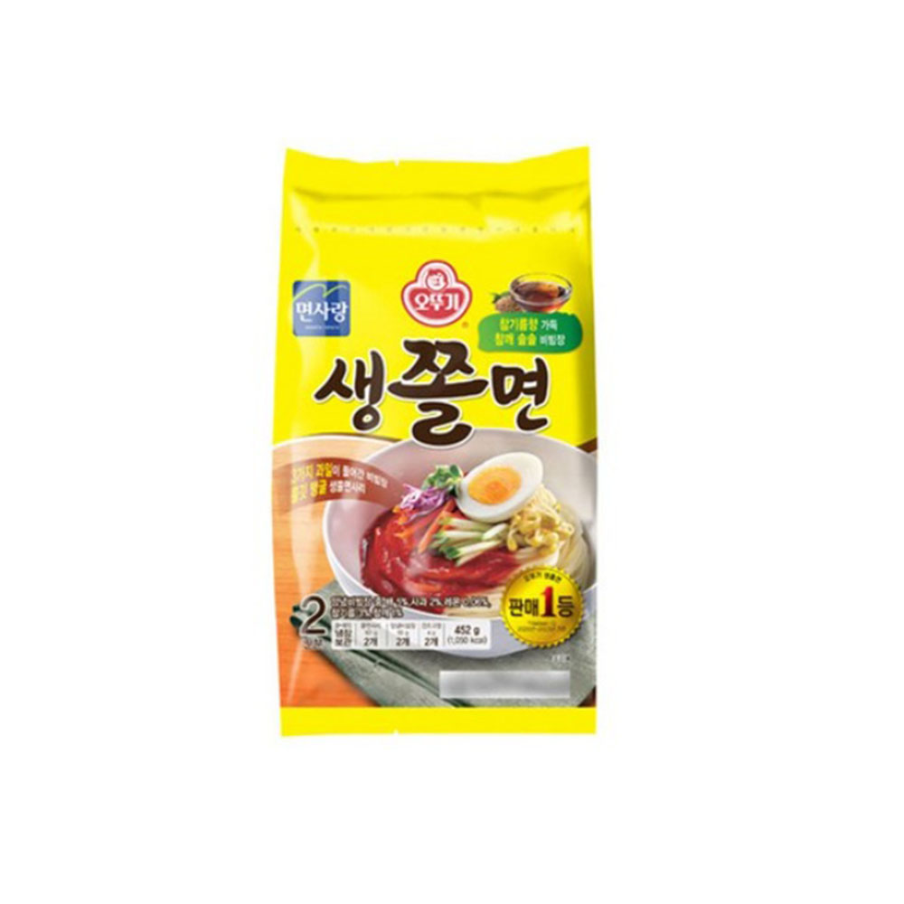 오뚜기 생쫄면 2인분 452g 새콤달콤 분식 : 우유팡