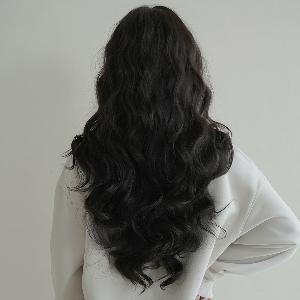 키라비 가발 여성 통가발 긴머리 웨이브 70cm KPE0455 : 키라비